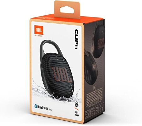 JBL Clip5 Bluetooth Hoparlör IP67 - Siyah