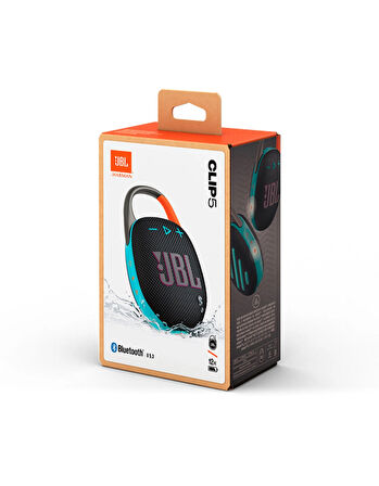 JBL Clip5, Bluetooth Hoparlör IP67,Siyah/Turuncu