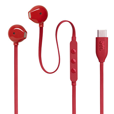 JBL TUNE 305C Kırmızı Type-C Kablolu Kulakiçi Kulaklık