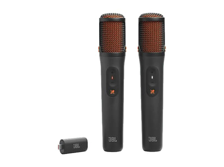JBL Partybox Kablosuz Karaoke Mikrofon Set, 2 Adet, Siyah