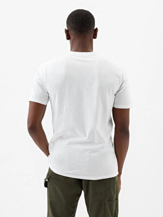GAP 856659003 V-Everyday Soft Basic Logo T Erkek Tişört