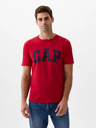 GAP 856659005 V-Everyday Soft Basic Logo T Erkek Tişört