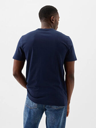 GAP 856659004 V-Everyday Soft Basic Logo T Erkek Tişört