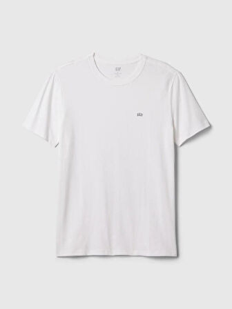GAP 502022001 V-Frch Everyday Soft Micro Logo Crew Erkek Tişört