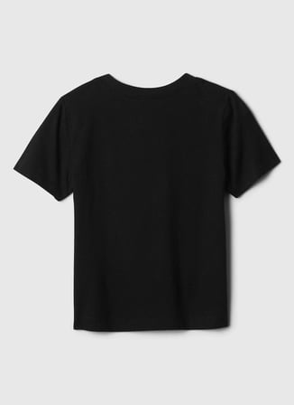 Gap Düz Siyah Bebek T-Shirt 609749000-A