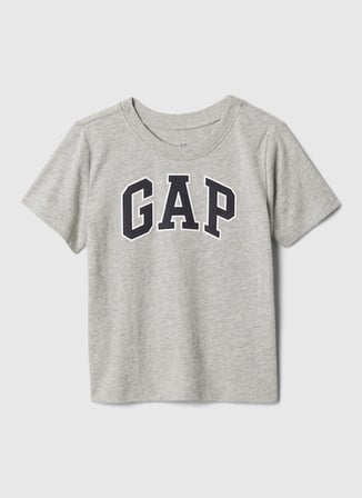 Gap Baskılı Açık Gri Bebek T-Shirt 609749004-A
