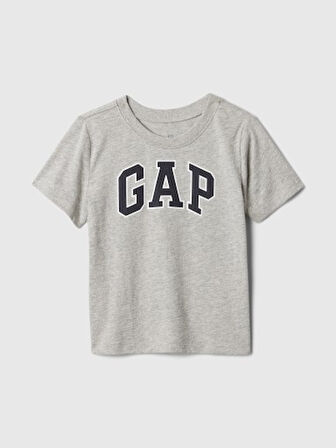 GAP Erkek Çocuk Logolu Gri Tişört 609749004