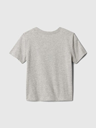 GAP Erkek Çocuk Logolu Gri Tişört 609749004