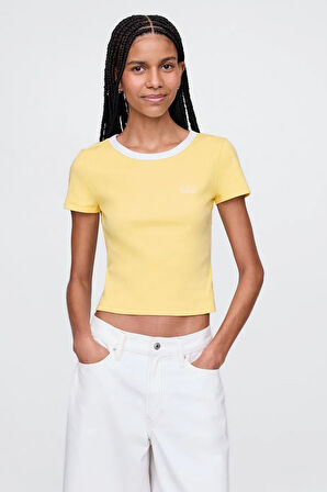 Gap V-Jpn Ss Small Logo Kadın Tişört