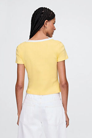 Gap V-Jpn Ss Small Logo Kadın Tişört