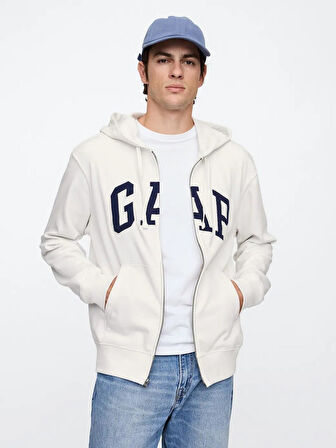 GAP 868454006 V-Frch Ft Heritage Logo Fz Erkek Eşofman Üstü