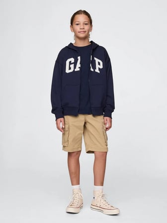 GAP 743966001 V-Frch Ft Bas Heritage Logo Fz Erkek Çocuk Eşofman Üstü