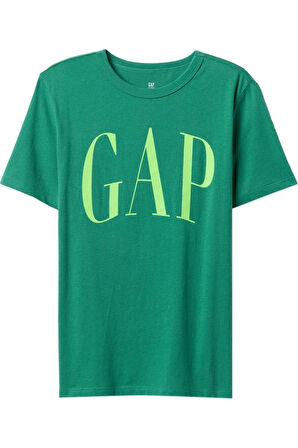 Erkek Çocuk Yeşil V-frch Logo Arch Tee T-shirt 708411000-Yesil