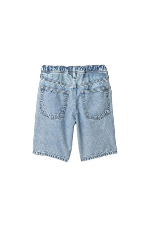 GAP Erkek Mavi V-PO Relaxed DNM Short 723848000
