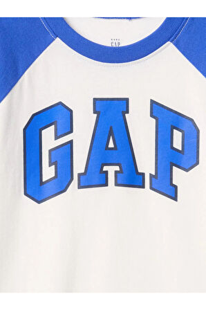 GAP Erkek Çocuk Logolu Polo Yaka Krem Tişört 707523002