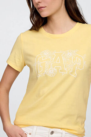 Gap V-SS Logo Classic Kadın Tişört