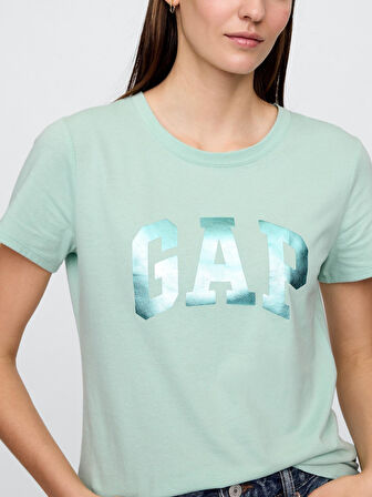 GAP 729555013 V-Ss Logo Classic Tee Kadın Tişört