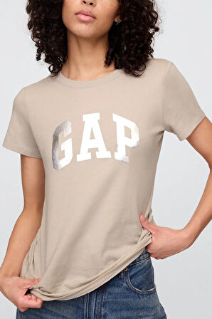 Gap V-SS Logo Classic Kadın Tişört