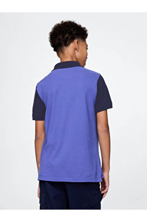 GAP Erkek Çocuk Logo Colorblock Pique Polo Yaka Tişört 708502001