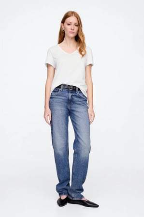 Gap V-SS Fav V Solid Kadın Tişört