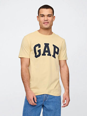 GAP 856659026 V-Everyday Soft Basic Logo T Erkek Tişört