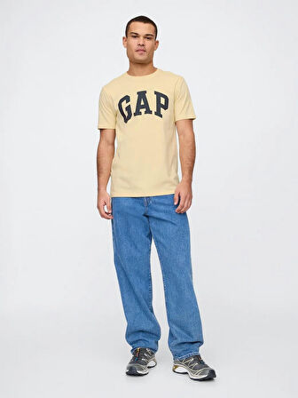GAP 856659026 V-Everyday Soft Basic Logo T Erkek Tişört