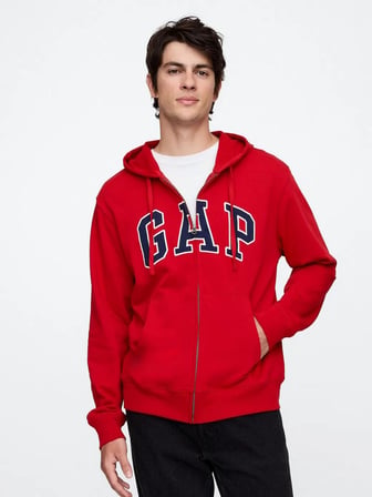 GAP 868454008 V-Frch Ft Heritage Logo Fz Erkek Eşofman Üstü