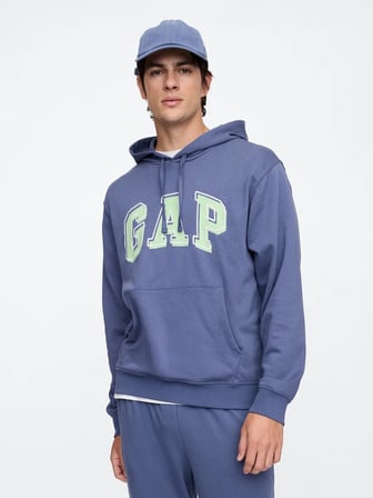 GAP V-FRCH FT HERITAGE LOGO PO SNL ERKEK MAVİ SWEATSHIRT 868460006