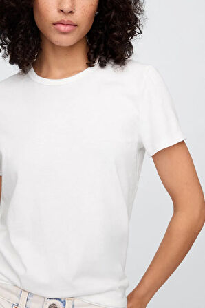 Gap V-SS Fav Crew Solid Kadın Tişört
