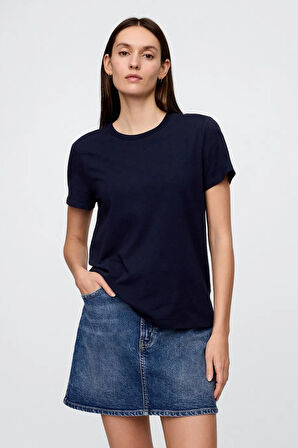 Gap V-SS Fav Crew Solid Kadın Tişört