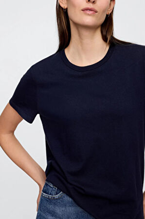 Gap V-SS Fav Crew Solid Kadın Tişört