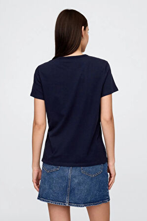 Gap V-SS Fav Crew Solid Kadın Tişört