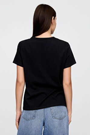 Gap V-SS Fav Crew Solid Kadın Tişört