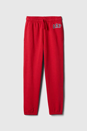 Logo Relaxed Jogger Erkek Çocuk Kırmızı Eşofman Altı