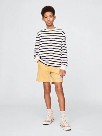GAP 742934003 V-Frch Ft Logo Erkek Çocuk Şort