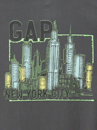 GAP 646674001 V-Gap New York City Erkek Tişört