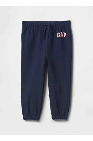 Lastikli Paça Koyu Lacivert Kız Çocuk Eşofman Altı 743507000