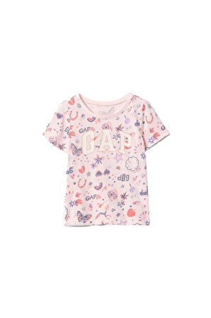 Gap V-Frch - Bf Logo T Kız Çocuk K.Kol Tshırt