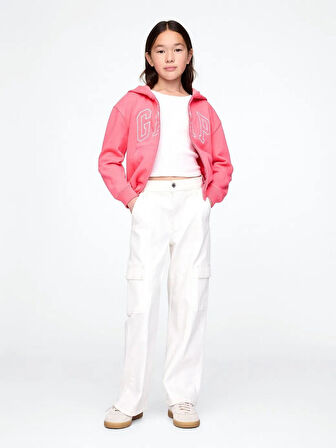 GAP 746744001 V-Frch Ft Logo Fz Kız Çocuk Eşofman Üstü