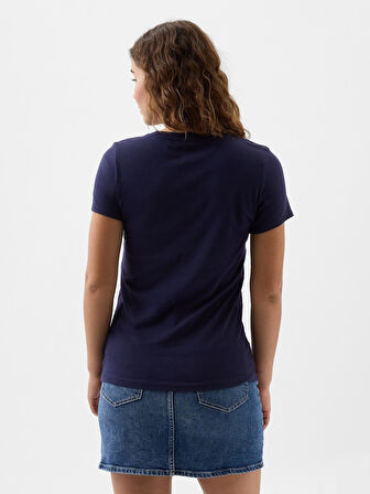 GAP 729555000 V-Ss Logo Classic Tee Kadın Tişört