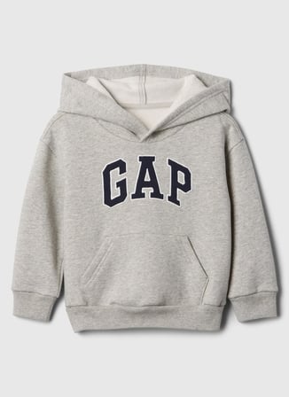 Gap Gri Erkek Çocuk Kapüşonlu Sweatshirt V-LOGO PO