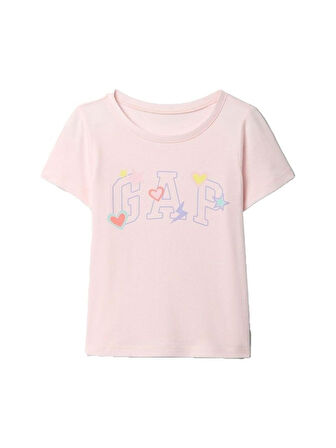 Gap V-Logo Tee Kız Çocuk K.Kol Tshırt