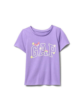 Gap V-Logo Tee Kız Çocuk K.Kol Tshırt