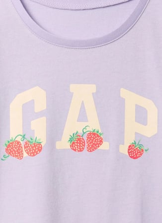 Gap Düz Mor Bebek T-Shirt 710283007-A