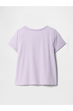 GAP Kız Çocuk Mor Tişört 710283007
