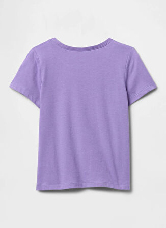 Gap Düz Mor Kız Çocuk T-Shirt 710283005