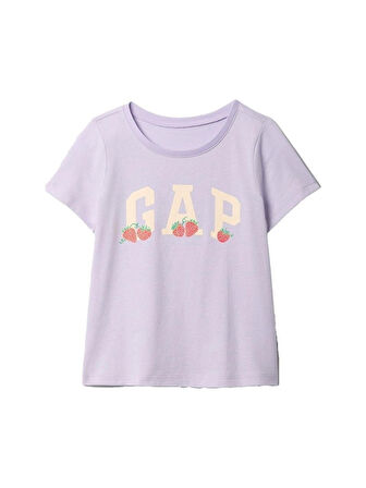 Gap V-Logo Tee Kız Çocuk K.Kol Tshırt