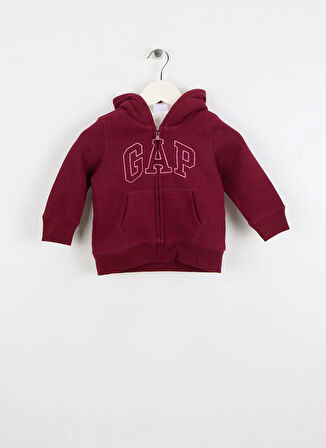 Gap Baskılı Kız Çocuk Kırmızı Sweatshırt 789837003