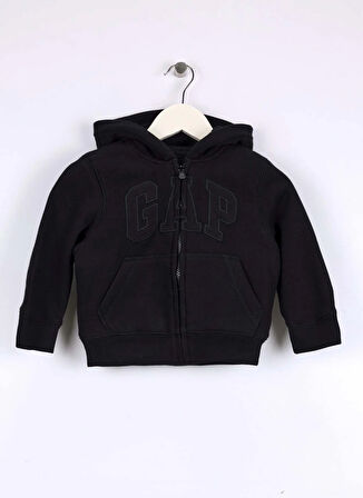 Gap Baskılı Erkek Çocuk Siyah Sweatshırt 789813003