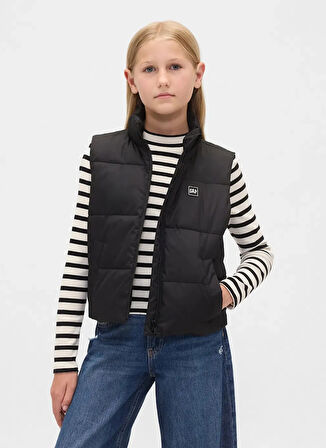 Gap Düz Siyah Kız Çocuk Yelek 790019001